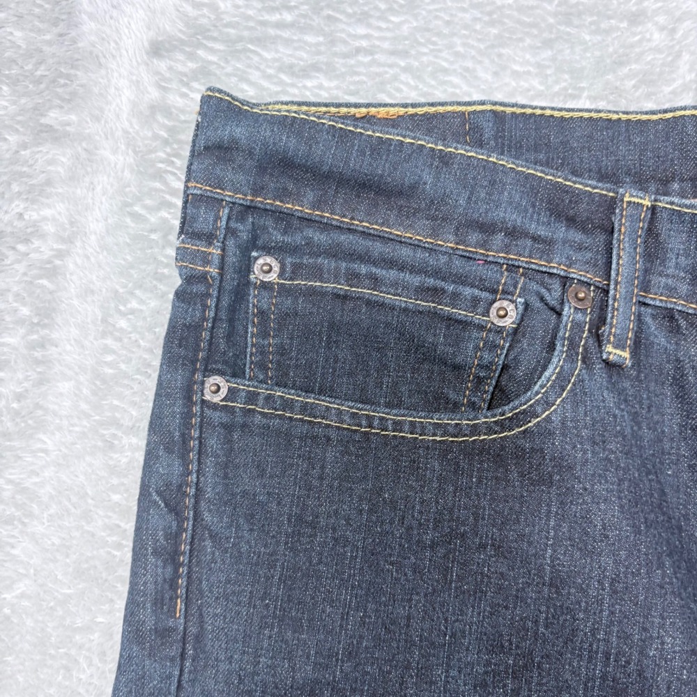 Levi's 541 Athletic Taper Jeans Mens 34x34 Dark Wash Indigo Stretch Denim - Picture 7 of 16